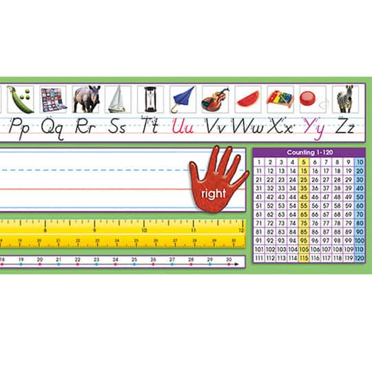 North Star Teacher Resources 17.5" x 4" Adhesive Primary Modern Manuscript Desk Plates, 2 Packs of 36